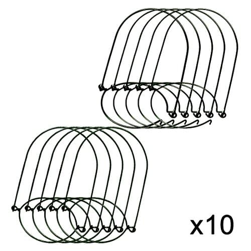 Mason Jar Hanger, Black Stainless Steel Wire Handles (Handle-Ease) for Canning Jars, Prefect for Mason,Ball,Kerr,Golden Harvest,Kilner Jars (Regular Mouth, 10Pack-Black Stainless Steel)