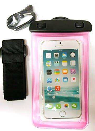 Universal Waterproof Case, YogaCase Dry Bag / Pouch for Apple iPhone 7, 7 Plus, 6S, 6,6S Plus, 5S, 5c Samsung Galaxy S7, S6 Note 5 4, HTC LG Sony Nokia Motorola CellPhone (Pink)