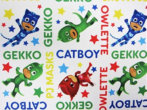 PJ Masks Catboy Owlete Gekko 100% Polyester (FLAT SHEET ONLY) Size TODDLER Boys Girls Kids Bedding