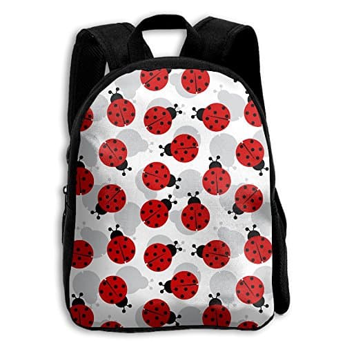 Boys Girls Ladybug Pattern Popular Printing Toddler Pre School Backpack Bags Lightweight
