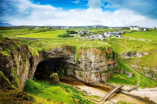 Odeletqweenry Canvas Prints Wall Art | Canvas Wrap Home Decor 24" x 36" Unframed Print, Scotland Green Landscape - Art Print Poster, Wall Decor, Home Decor