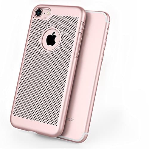 Protective Back Cases PC Acrylic Cover Anti Fall For Iphone 7 4.7 inch Pink