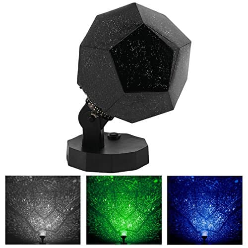 eBought DIY Star Projector,LED Night Light Projector,Baby Night Light Star Projection with 3 Bulbs Baby Nursery Night Light