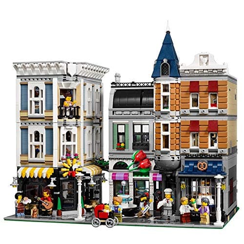XSLY DIY Assembly Creator Expert Building Blocks Model Building Block Difficult Building Block Assembly Street View City Center Assembly Squares Kids Stacked Toys Gift (Color : Regular version)