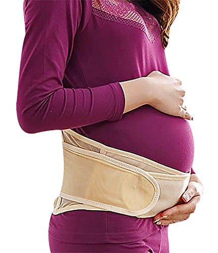 Hibukk Women's Dual Function Pre Post Natal Comfy Belly Band Maternity Belt, Skin L ,Manufacturer(XL)