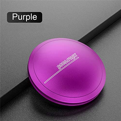 Car Air Freshener Alloy UFO Solid Perfume Balm Diffuser Ornaments Automobiles Interior Fragrance Smell Air Purifier Accessories (Purple)