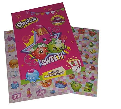 Shopkins 200 Sticker Book Fun Pad - 4 Page Sheets