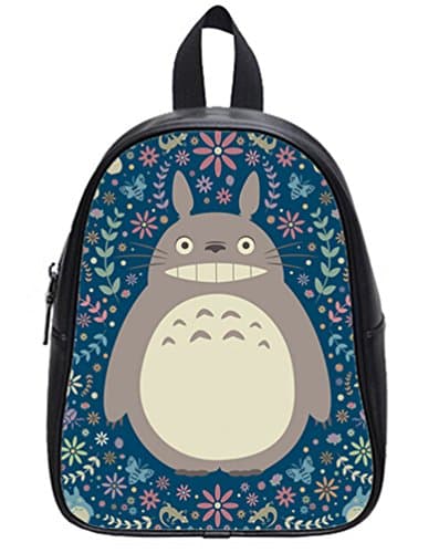 My Neighbor Totoro Pattern High-Grade PU Leather School Backpack Bookbags Travel Backpack - Large