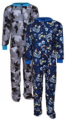 MAC HENRY 2-Pack Baby Boys Blanket Sleeper Set, Size 2T, Monster'