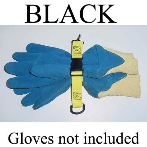 Glove Strap Glove Keeper Ii for Firefighters or Work Gloves Black