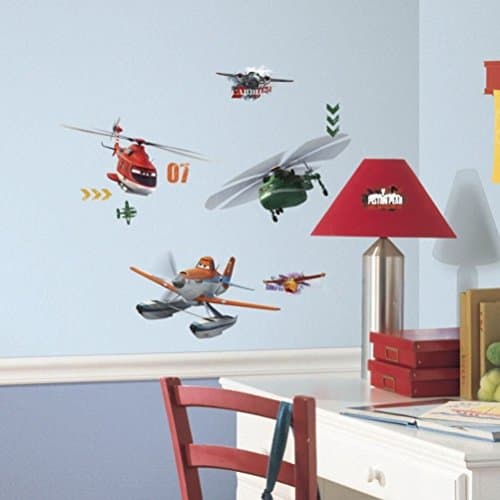 Defonia Planes Fire &amp; Rescue 29 Wall Decals Dusty Airplaines Room Decor Stickers