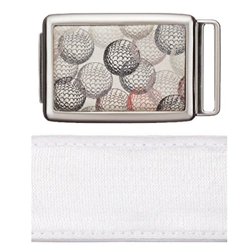 hipsi Women's Adjustable Golf Belt & Flat 'Multi Golf Balls' Buckle