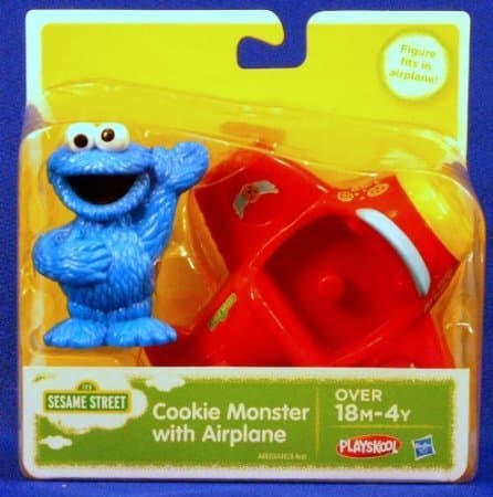 Playskool Sesame Street Cookie Monster with Airplane