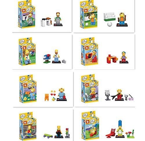 The Simpsons Building Blocks Bricks Assembly Toy Not Lego Fits Lego