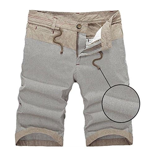 OnIn Worn Men's Casual Patchwork Beach Summer Shorts Plus Size Grey33