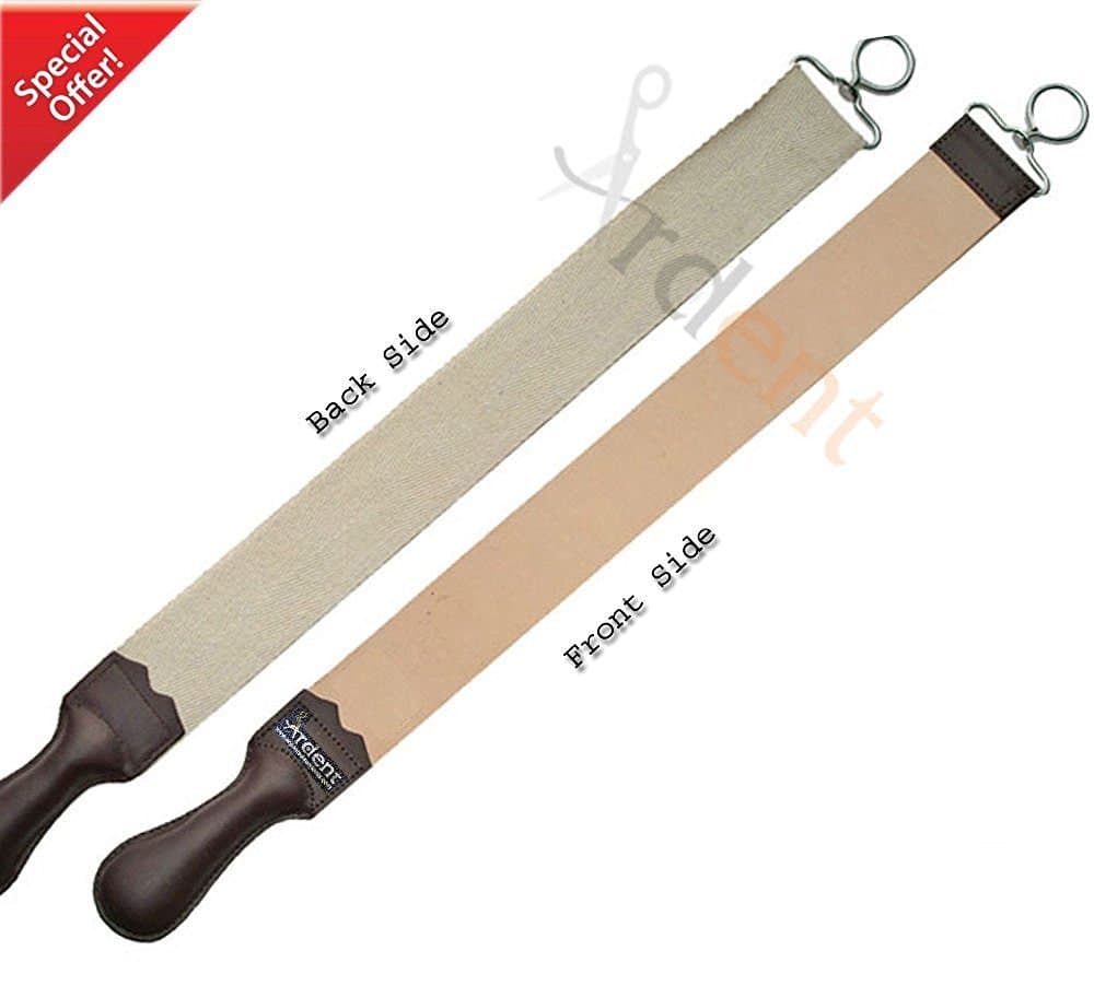 Ardent New Cow Leather Strop Belt Straight Razor Sharpening Tool With Foam Palm