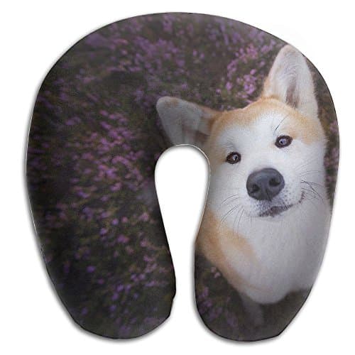 Lesi Yes U Shaped Neck Pillow Memory Foam Comfortable Shiba Dog Look You Funny Indoor Outdoor Travel Airplane Car Office School