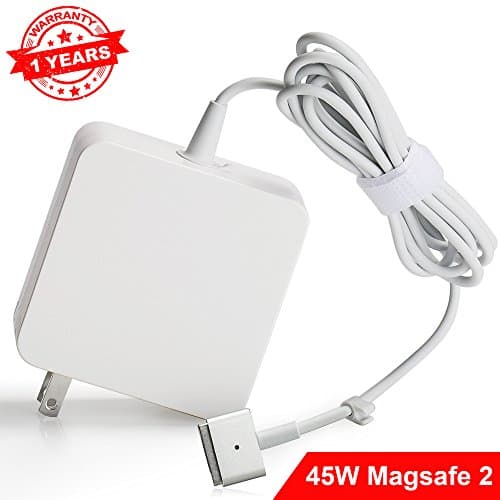 Macbook Air Charger Replacement 45W Magsafe 2 T Tip Connector AC Power Adapter Charger for Macbook Air 11 Inch and 13 Inch