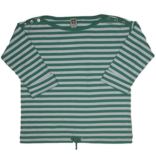 Anne Klein Womens 3/4 Sleeve Drawstring SweatShirt Large Electric Green/White