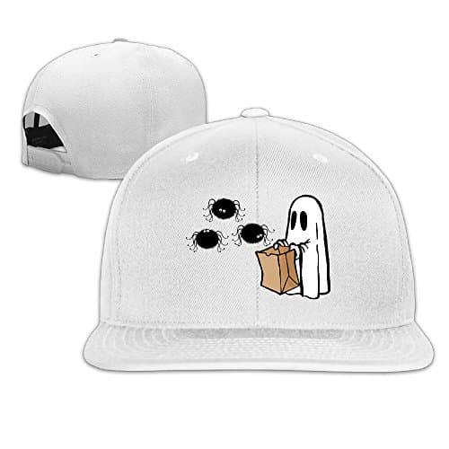 Funny Halloween Ghost Baseball Cap Men Women Snapback White