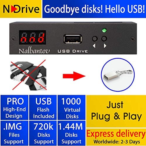 Floppy Disk USB Emulator Nalbantov N-Drive 1000 for AKAI MPC-2000 XL + OS 1.2