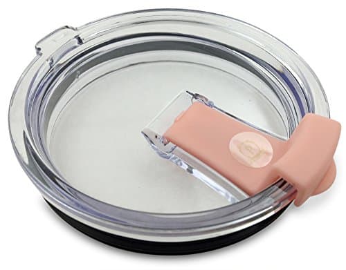 New Leak & Spill Proof Lid for 30 oz Yeti, Ozark Trail and other tumblers (Lid only) (30oz, Pink Cap) …