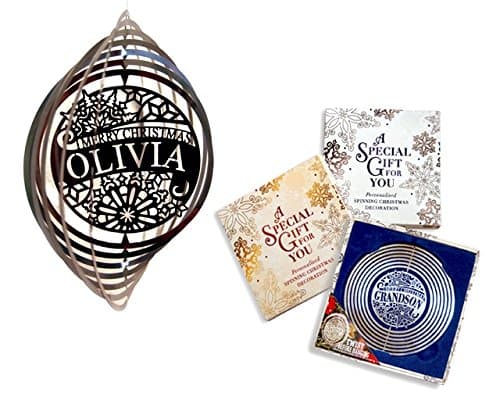 Christmas Spinning Tree Decoration - Jessica