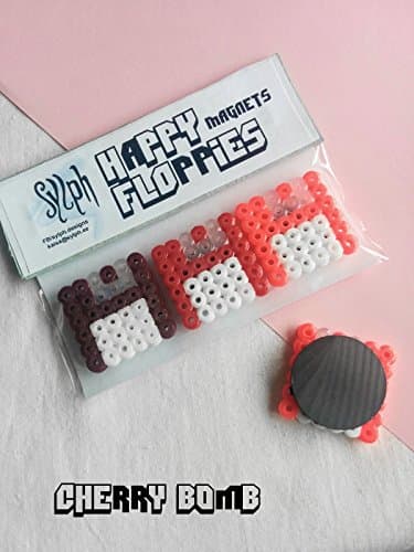 Pixel magnets, set of 3 - Cherry Bomb