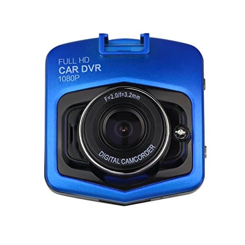 Mini Car DVR Camera GT300 Camcorder 1080P Full HD Video with 16GB C10 High-Speed Micro sd card (Blue)