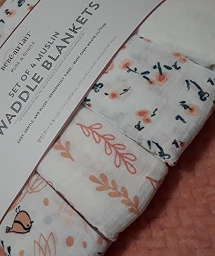 FOUR PIECE MUSLIN SWADDLE BLANKETS