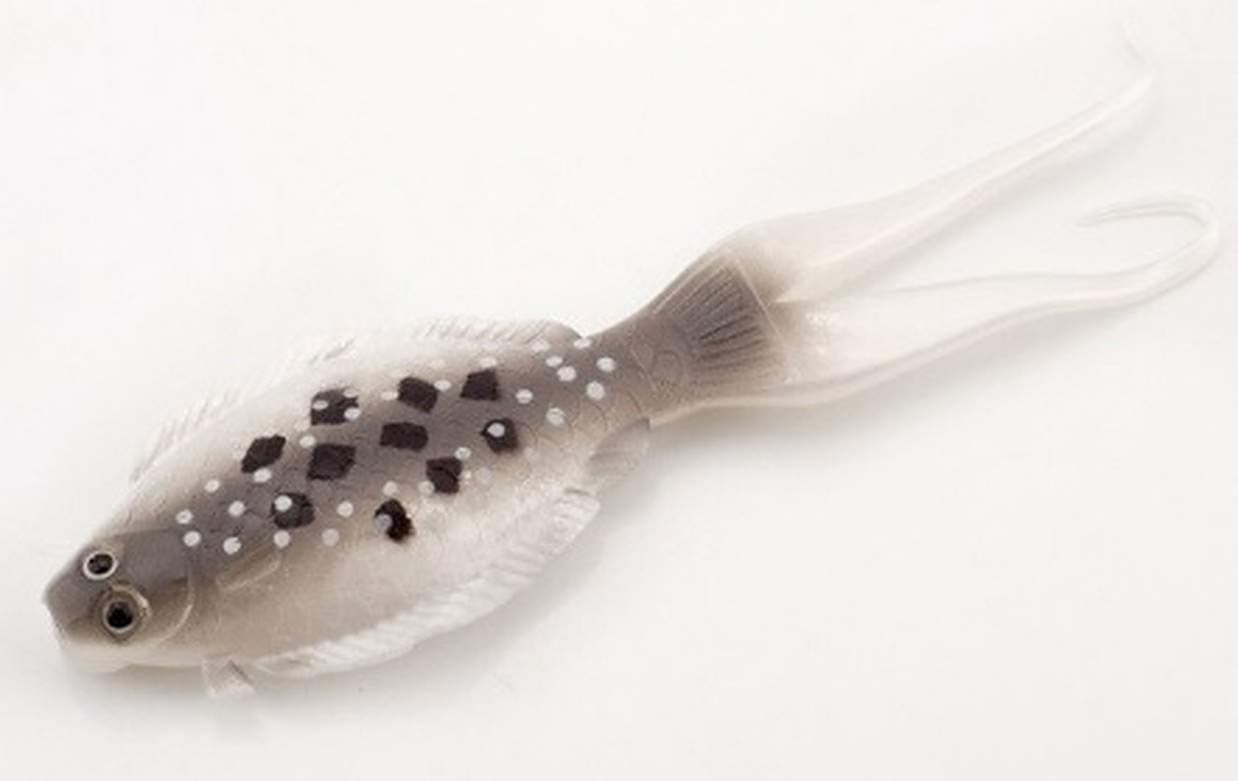 Predilures Soft bait Flat fish Lures Twin Pack 130mm 3.5g jigging drop shot soft plastic (GREY FLOUNDER/DAB)