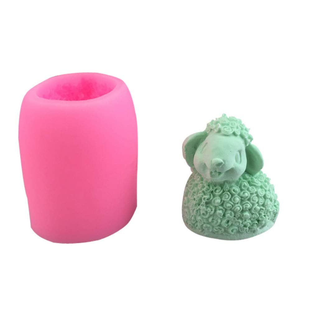 Three-Dimensional Small Sheep Silicone Mold Food Grade Three-Dimensional Sheep Mousse Cake Chocolate Handmade Soap Mold