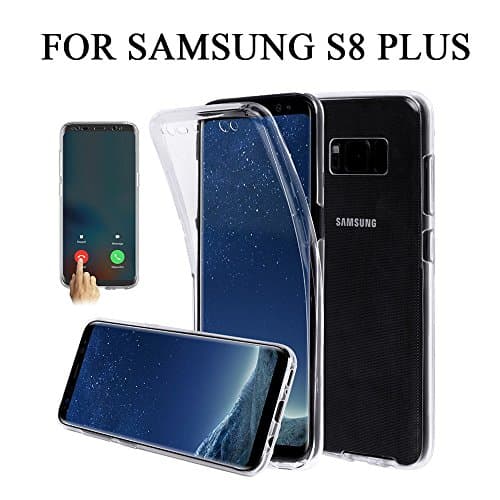 Galaxy S8 Plus Case Netcosy Crystal Clear TPU Cover Full Body Protective Case with Front Screen Protector For Samsung Galaxy S8 Plus(S8 Plus Back and front clear)