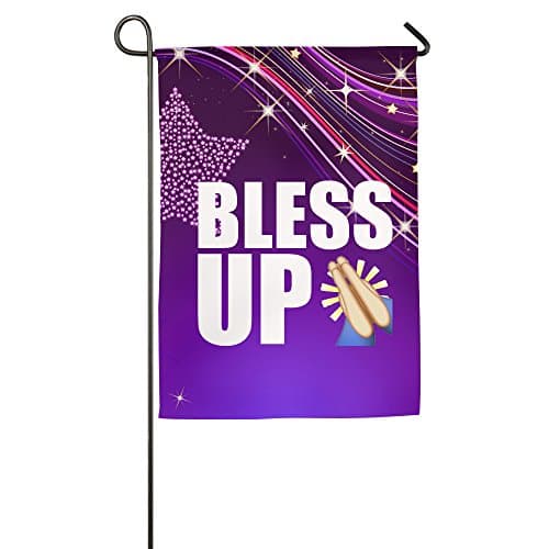Umison Bless Up Pray Decorative Garden Flag Classic Bar Flag 1827inch