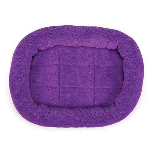 Slumber Pet Bright Terry Crate Beds - Soft and Comfortable Brightly Colored Beds for Dogs and Cats - X-Large, 473/4" x 293/4", Purple