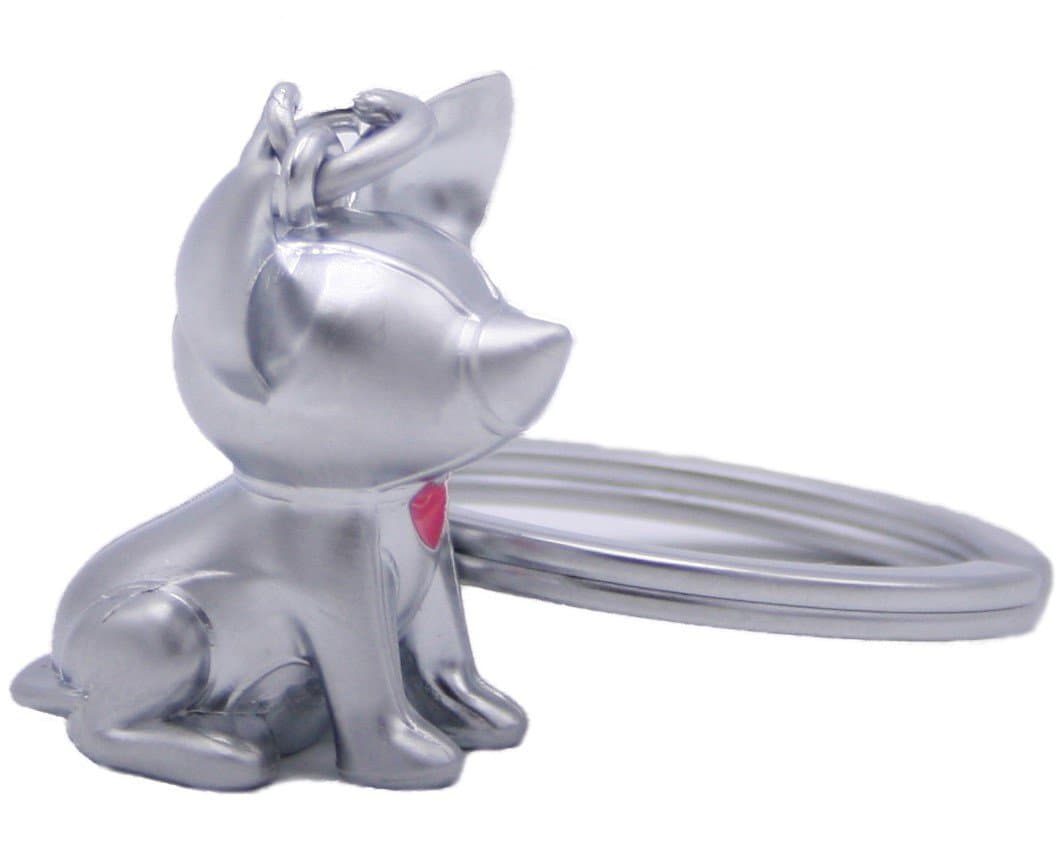 Metalmorphose Keychain Dog Chihuahua 3D, Silver