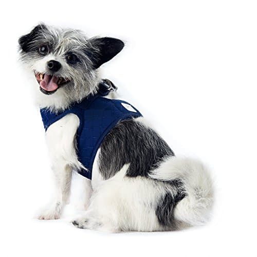 Pup Crew Navy Puffy Quilted Harness, X-Small