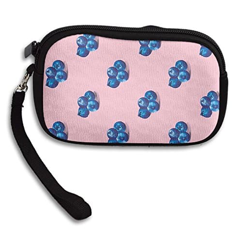 Blueberries Food Pattern Style Comfortable Coin Purse Storage Package Wallet Zipper Mini Wallet For Men &amp; Women