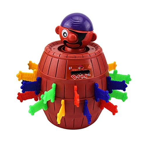 EOBP Pop Up Pirate Barrel Tricky Toy Lucky Stab Pop Up Game for kids and adults