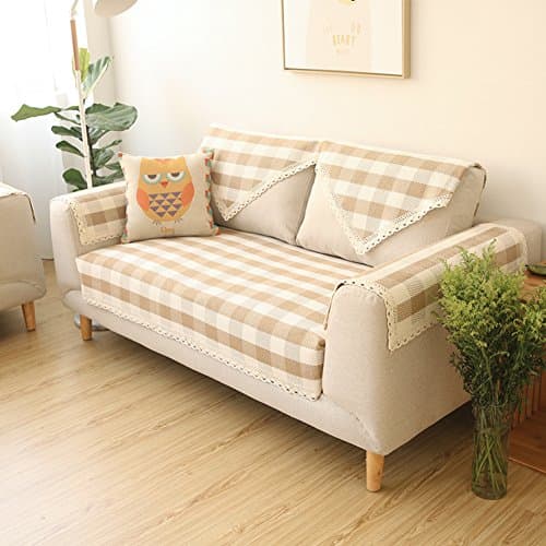 Sofa cushions/ Plaid sofa cushions/Simple and modern couch towels of the four seasons/Cotton Slipcover-A 110x180cm(43x71inch)