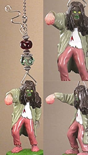Walking Dead Glow in the Dark Hippy Zombie Holding Internal Heart Organ Ceiling Fan Pull/Light Pull