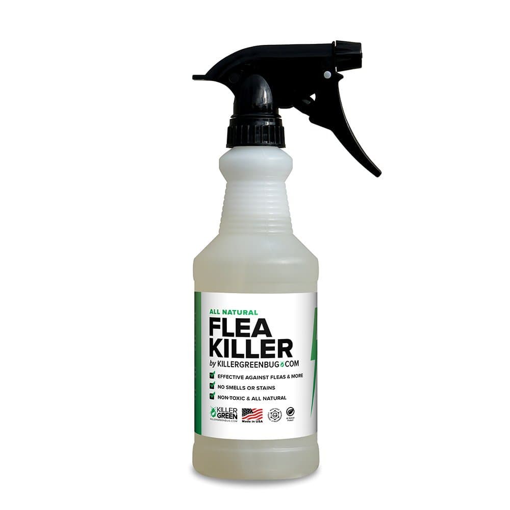 Killer Green All Natural Flea Killer Spray Best Flea and Tick Spary for Homes and Pets Guarantee