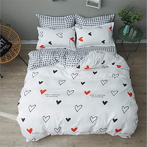 Bed Duvet Cover Bed Flat Sheet Pillow Case Twin Full Queen King Size Bedding Set C 220x240cm