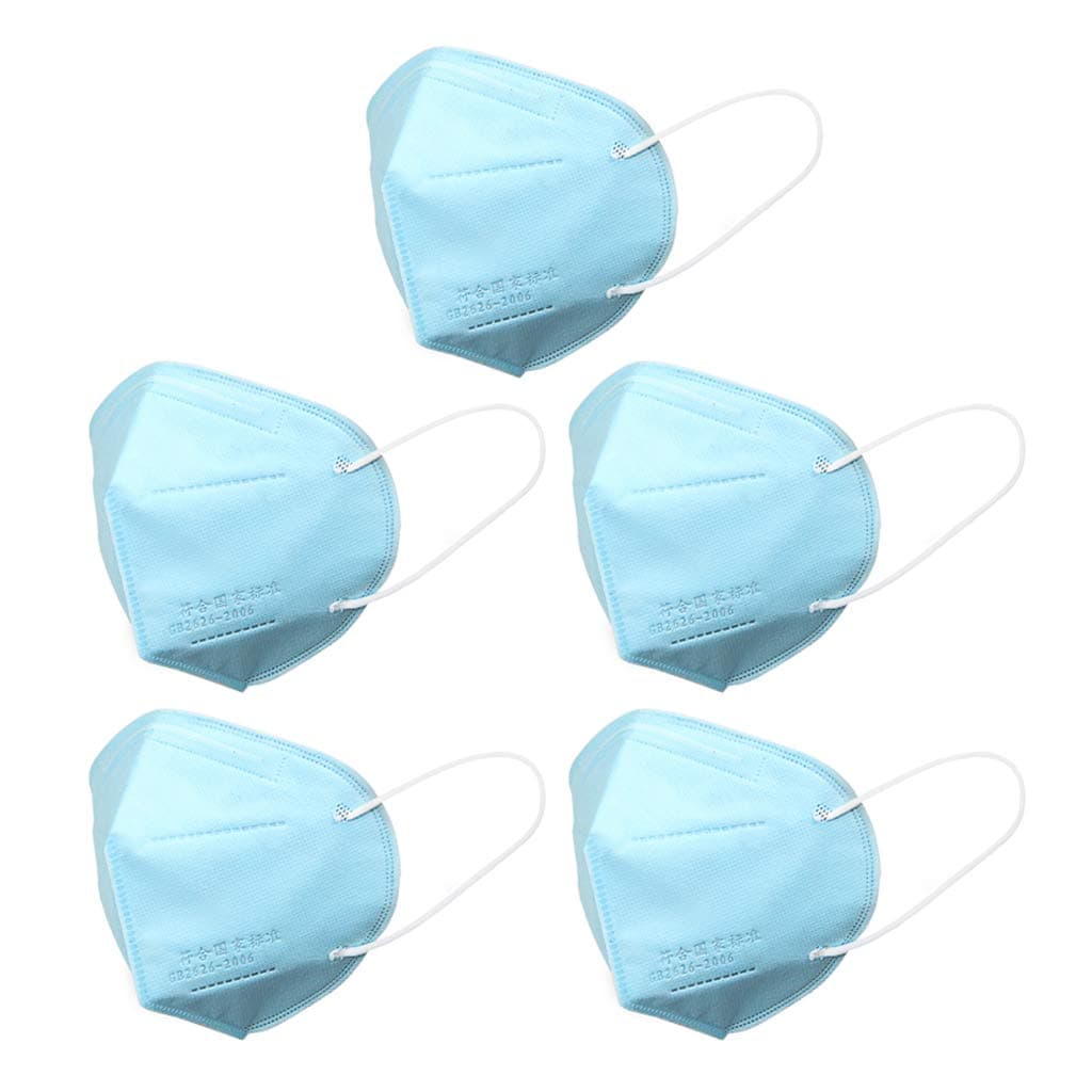 LLAni 5Pcs Dustproof Face Mask Disposable Earloop for Outdoor