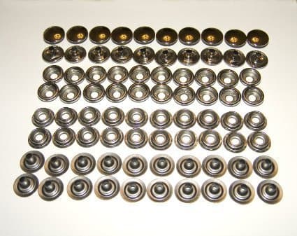 80 Piece Stainless Steel Fastener Snap Set, 20 Each: Cap, Socket, Stud and Eyelet, Marine Grade Pro Grade by Harvard Marine