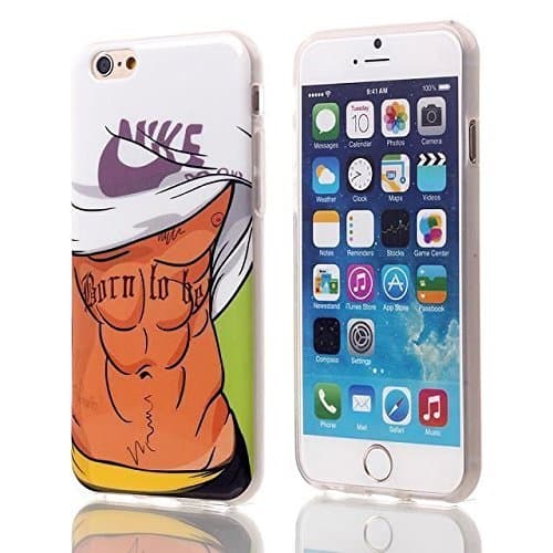 iPhone 6 Plus Case, Maxbomi - Muscle Six Pack Abs Sexy Sports Men Take off the Clothes Style Slim Fit Protective Skin Back r Protection Flexible TPU Cover Shell Tattoo Cases for iPhone 6 Plus (5.5 inch)