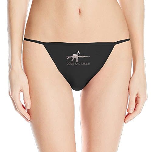 AR-15 Come And Take It Logo Print Woman G String Underwear Custom Made Limited Edition Sexy Panty