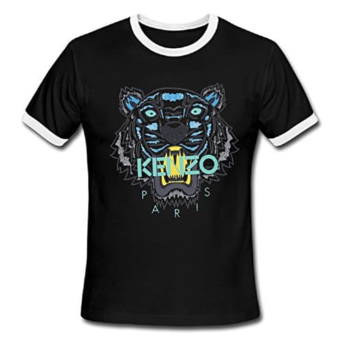 DHSVXBBBB Mens T-shirts Kenzo Logo 2016 Black/White Size XL