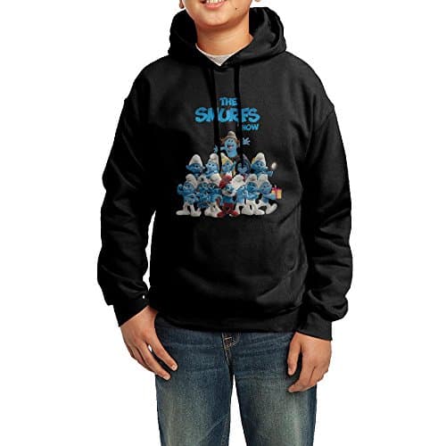 Unisex Smurfs Youth Hooded Pullover Sweatshirt