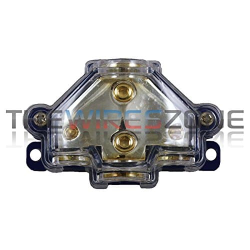 1/0 Gauge Input to 4/8 Gauge Output Car Amp Ground or Power Distribution Block